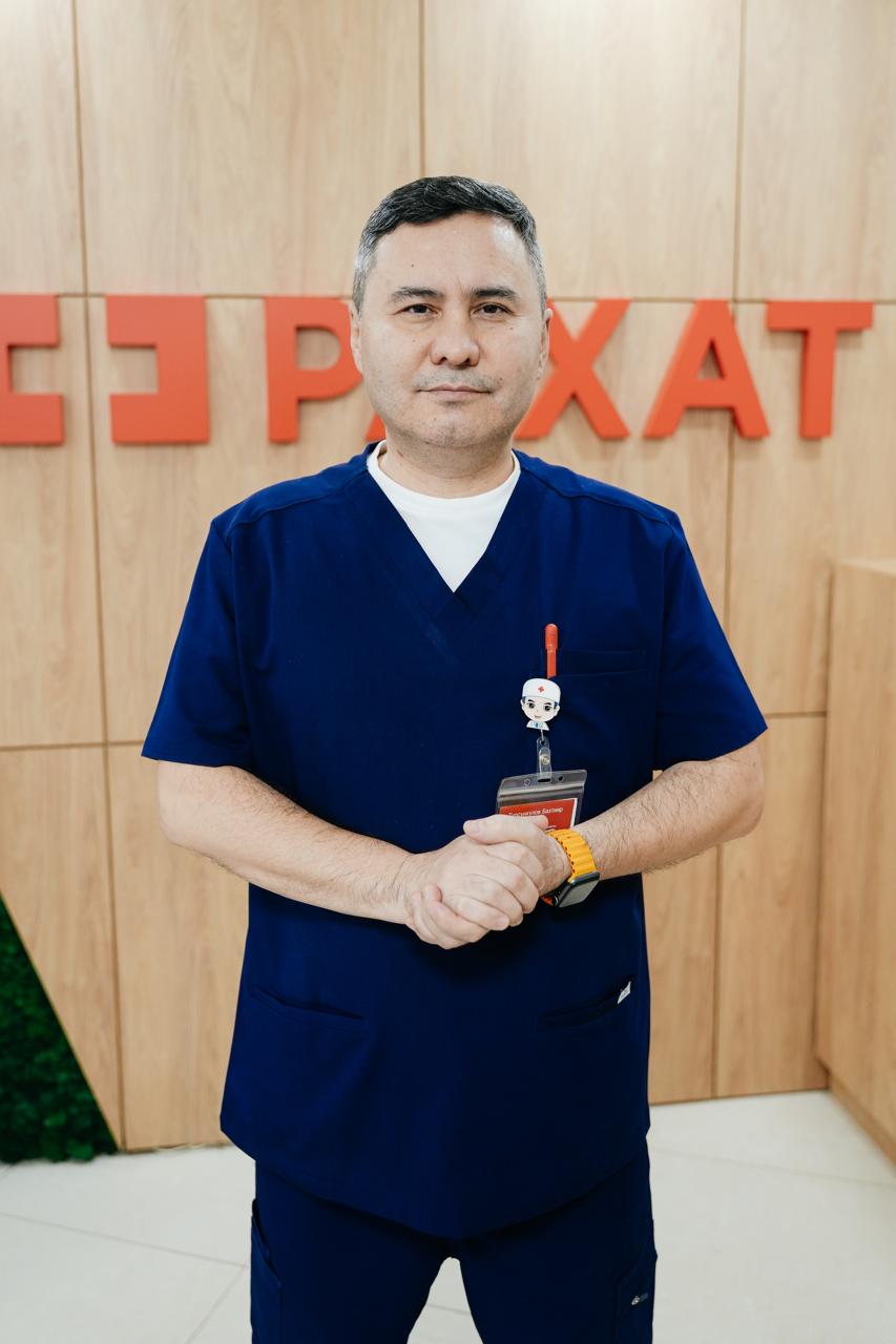 Турсункулов Бахтияр Шахайдарович Хирург-ангиолог, балалар проктологы